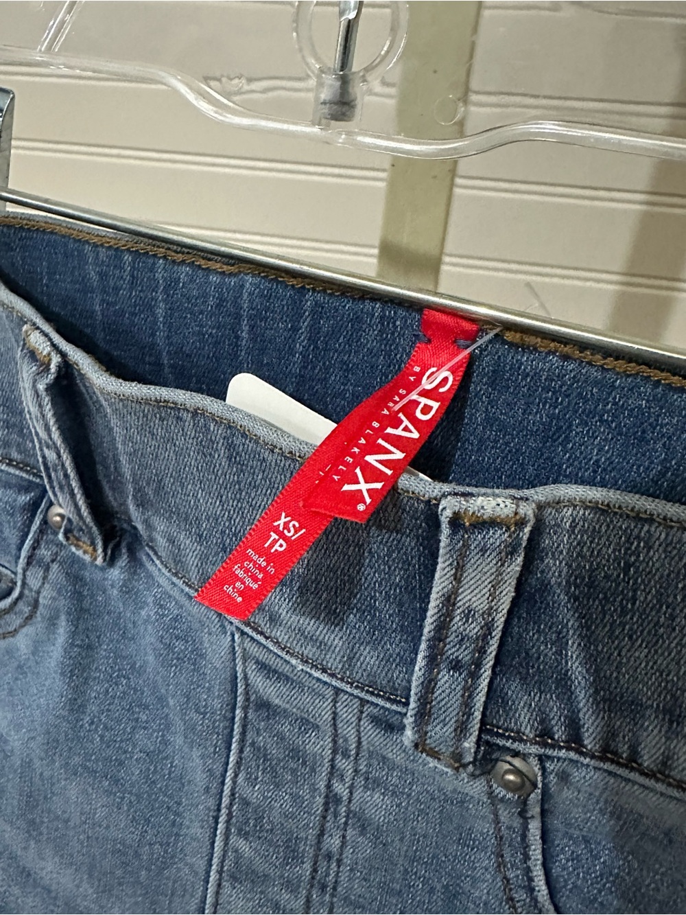 SPANX Women's Blue Denim Jeans - XS